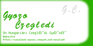 gyozo czegledi business card